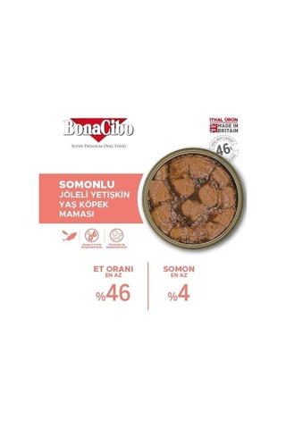 Jöleli Somonlu Yaş Yetişkin Köpek Maması 6 X 400 Gr
