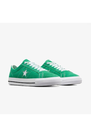 Converse One Star Pro Unisex Yeşil Süet Deri Sneaker