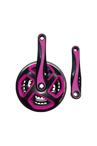 Bisiklet Aynakol Sağ Sol Takım 3 Lü Dişli- 24/34/42t X 170mm Siyah Pembe Renk