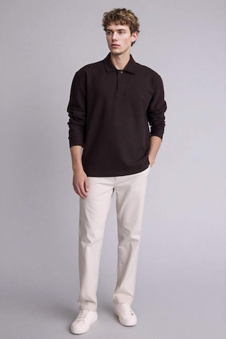 Defacto Regular Fıt Polo Yaka Pike Sweatshirt H3316ax26spbn337 Kahve-bn337