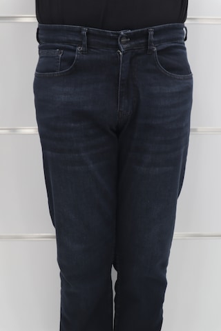Denim Cartel Dmctekstil Erkek 954 Lacivert Yüksek Bel Rahat Kesim Boru Paça Jean Pantolon