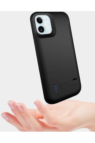 Apple Uyumlu iPhone 12 Uyumlu Zore Şarjlı Kılıf-siyah Siyah -