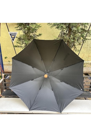Snotline Marlux Ahşap Sap 130 Cm Fiber Vale Şemsiye Siyah