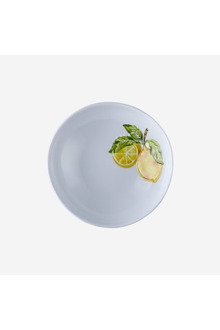Beyaz Melamin Çukur Tabak 20 Cm