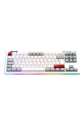 1st Player Neo87 Tkl Beyaz Rgb Lavender Switch Hotswap Kablosuz Wireless + Bluetooth Türkçe Mekanik Oyuncu Klavyesi