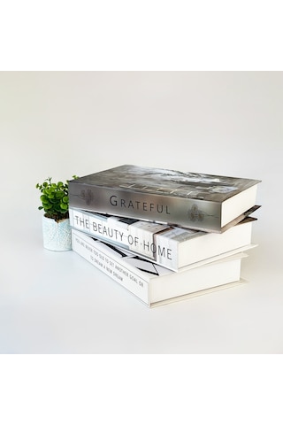 3lü Kitap Görünümlü Dekoratif Saklama Kutusu Seti, Minimalist İskandinav Tarzı Ev Ofis Dekoru Set 6