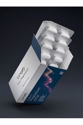 Longify 5-in-1 Magnesium Magnezyum Bisglisinat, Sitrat, Malat, L-treonat, Taurat Ve Taurin 60 Tablet