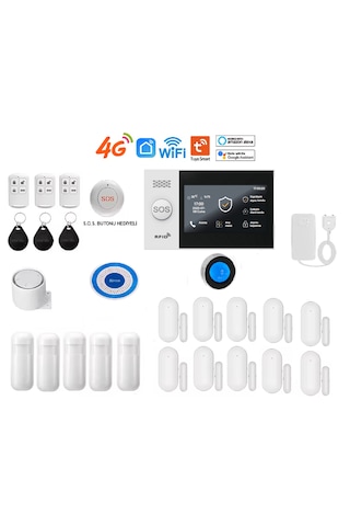 Obiem Tuya Akıllı Ev Güvenlik Alarm Sistemleri Kolay Kurulum Sim Kart/google Asistan/alexa/uzak Bağlantı