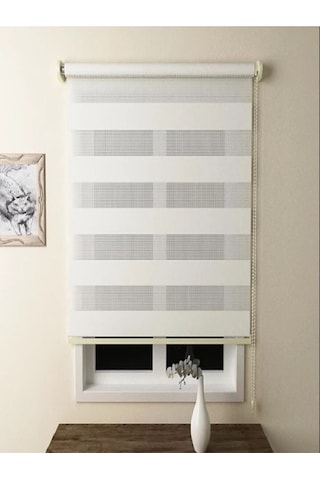 Networkavm Beyaz Stor Zebra Perde Ok-v1 Beyaz