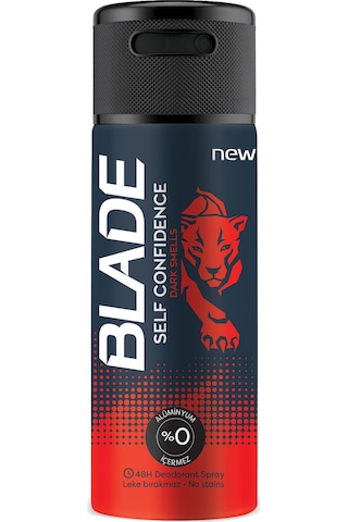 4 Adet Blade Self Confidence 150 Ml Deodorant