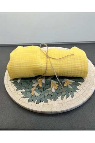 Müslin Kumaş Bebek Battaniyesi 95x95 Cm 36 Derece Üstü