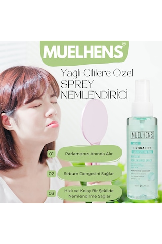 Muelhens Hydralist Yağlı Ciltler Nemlendirici Sprey 110 ML