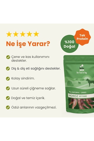 Kito Horoz Ayak Yetişkin Köpek Ödül Maması 100 G