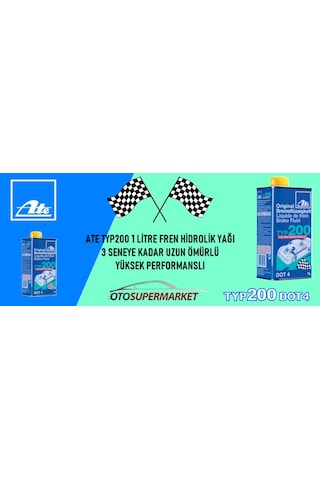 Ate Typ 200 Dot 4 Yüksek Performanslı Fren Hidrolik Yağı 5'li
