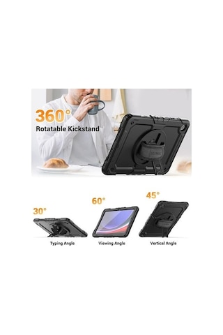 Dancemonkey Samsung Tab A9 Plus 11 İçin Yumuşak Siyah Silikon Kılıf