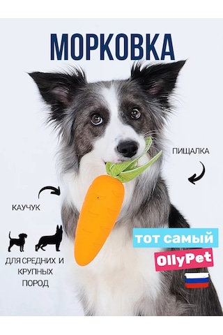 Ollypet Büyük Ve Orta Boy Köpekler İçin Dayanıklı Havuç Oyuncak 227013316