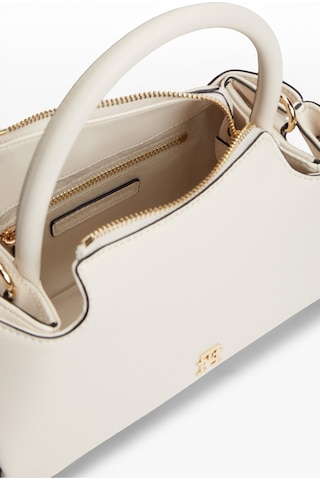 Tommy Hilfiger Th Logotape Mını Satchel Kadın Bej Çanta - Aw0aw18743