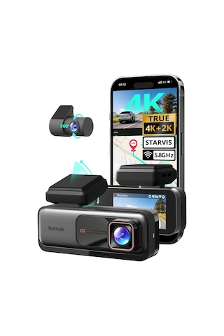 Botslab Araç Kamerası Araç Ön Arka, Wifi Özellikli 4k Araç Kamerası Gps, Adas'lı Çift Araç Kamerası, Gece Görüşü, 170 Geniş Açı, 2,45" Ips, 7/24 Park İzleme, Döngü Kayıt Mikro Sd Kart Dahil Değil