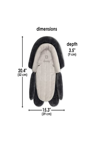 Diono Cuddle Soft 2’Si 1 Arada Bebek Destek Minderi (Gray Arctic)