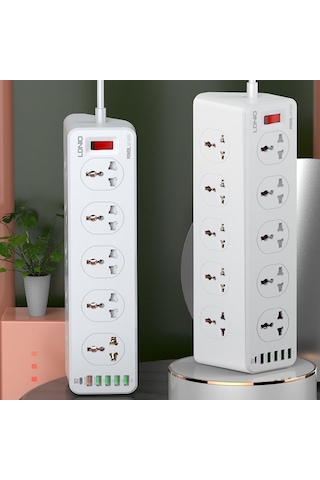 Ldnıo Sc10610 30w 10+6 Bağlantı Noktalı Çok Fonksiyonlu Seyahat Ev Ofis Hızlı Şarj Soketi, Spec: Ab Fiş