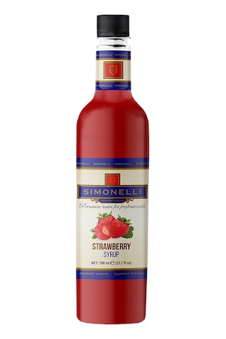 Simonelli Çi̇lek Kahve Şurubu 700 ML + Pompa