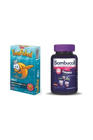 Easyfishoil Omega 3 + Sambucol Plus Kids Yummies 60 Tablet