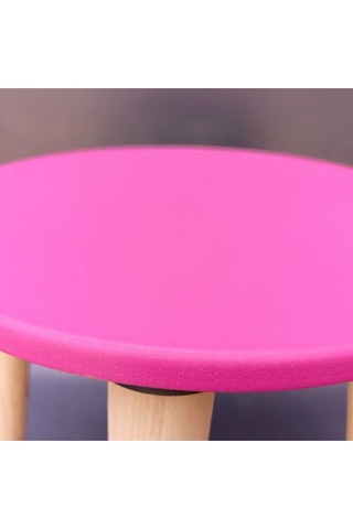 Na Neşeli Ahşap Ahşap Çocuk Taburesi. Çocuk Sandalyesi. Çalışma Masası .renkli Çocuk Odası Sehpa Çiçeklik Ev Dekoru Fuşya