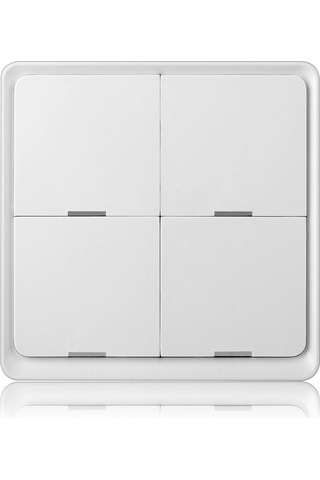 Fosenze Tuya Zigbee Akıllı Ev Kablosuz 4 Yollu Sahne Tuşu Paneli Anahtarı Pil Dahil Değil