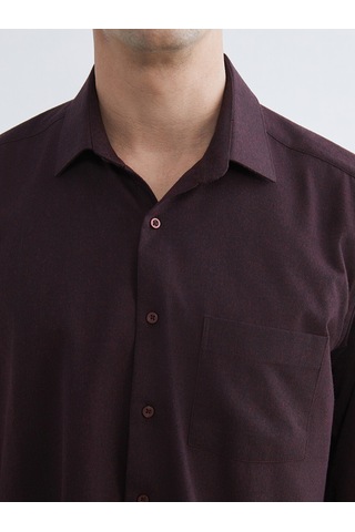 Lcwaıkıkı Classic Bordo Regular Fit Erkek Gömlek