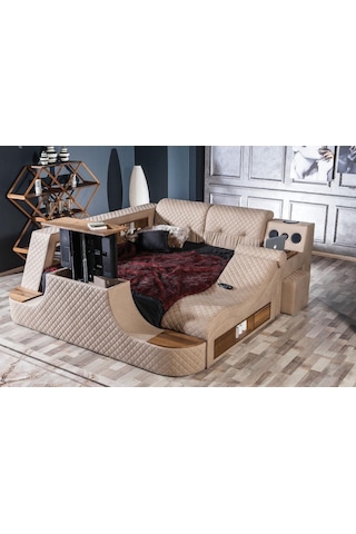 Miss Worble Elit Akıllı Yatak Smart Karyola Tv Üniteli - Bluetoothlu