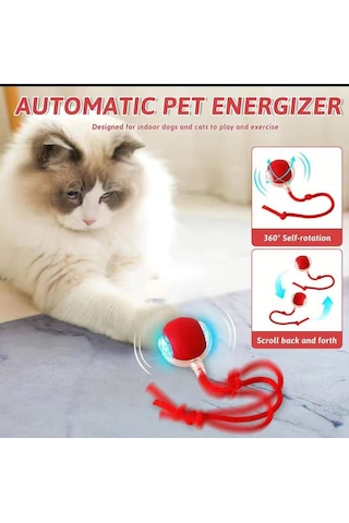 Hareketli Halatlı Kedi Topu