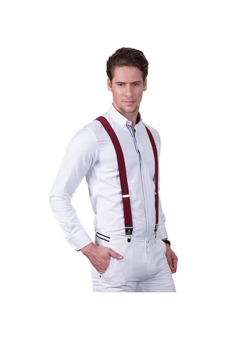 Tudors Erkek Pantolon Askısı Bordo