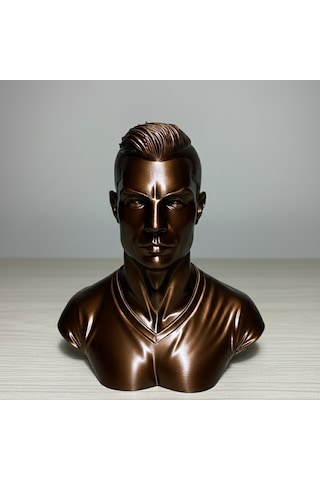 Riva Self Cristiano Ronaldo Cr7 Koleksiyonluk Dekoratif Büst Biblo - 12 Cm