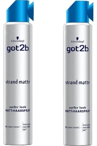 Schwarzkopf Got2b Strand Matte Mat Saç Spreyi 2 x 200 ML