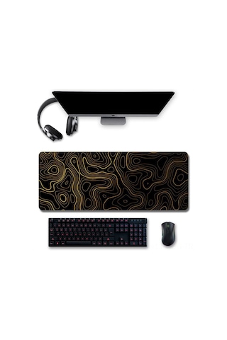 Springsun 80x30cm Süper Büyük Oyuncu Mouse Pad - Su Geçirmez, Kaymazsız Taban, Dayanıklı Kenar İşlemesi, Ofis Ve Oyun İçin Masa Koruyucu Diğer