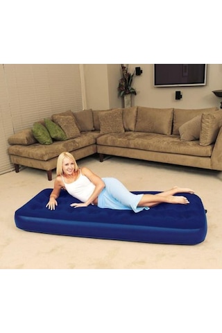 Bestway 67000 Tek Kişilik Şişme Yatak 185x76x22 CM Mavi