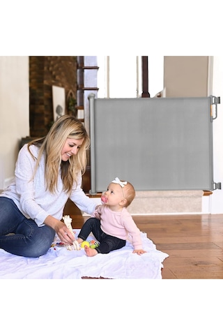 Momcozy Genişletilebilir Bebek Güvenlik Kapısı 0 140 Cm, Tek Elle Açılır, Iç Ve Dış Mekan Uyumlu