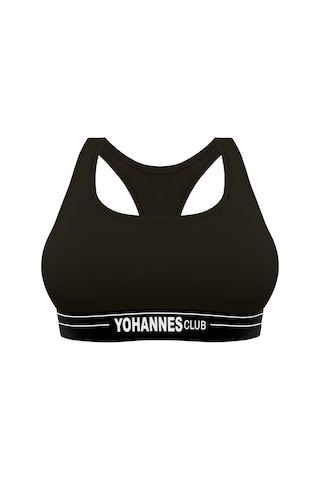Yohannes Club, Kadın Pamuklu İç Çamaşırı Takımı, Renk Seçenekli, Büstiyer-kemerli Brazilian Külot Siyah