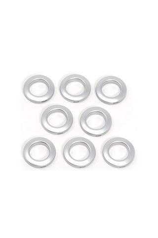 Lexroo 2,5 Cm, Nikel Perde Halkaları, 1, 8 Adet Çok Renkli