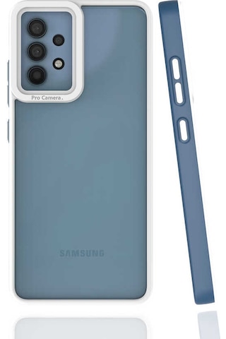 Zore Galaxy Uyumlu A32 4g Kılıf Mima Kapak - Lacivert Lacivert