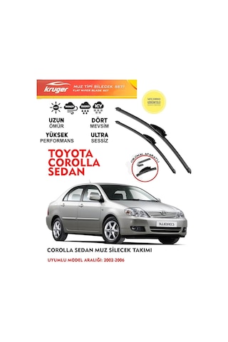 Toyota Corolla Silecek Silgi Silgeç Silgeç Silgi Takımı 2005 Model Araca Özel Aparat Toyota Corolla Silecek Silgi Silgeç Silgeç Silgi Takımı 2005 Model Araca Özel Aparat