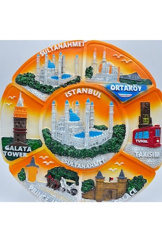 Sultanahmet Kabartmalı Dekoratif Tabak Masa Ve Duvar Dekoru 15 Cm