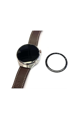 Huawei Watch 4 Pro Mkst Pmma Pet Saat Ekran Koruyucu - Siyah
