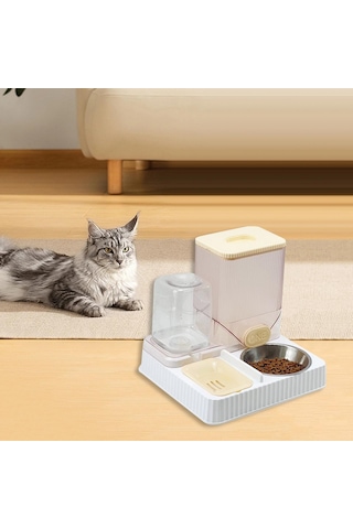 Suntek Otomatik Kedi Tiryakisi Besleyici Evcil Kase-ile-sarı