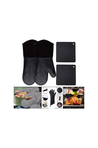 Suntek Barbekü Eldivenleri Fırın Eldivenleri Isıya