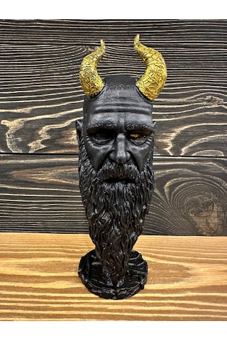 God Of War Ragnarok Kratos Mimir 20cm Siyah Renk Polyester Figür