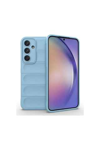 Samsung Galaxy M14 5g Kılıf Optimum Silikon - Sky Blue Düz Renkli