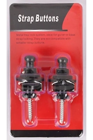 Raymond Joes Sb01Bk Gitar Askı Kilidi Straplock 1 Çift Siyah