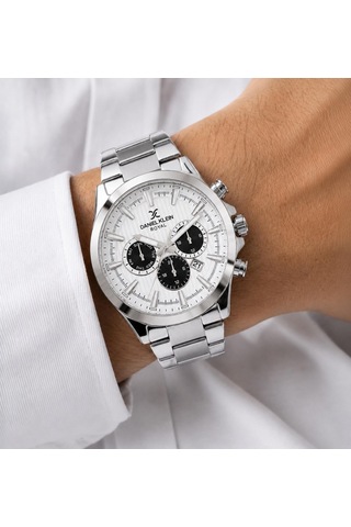 Daniel Klein Premium Çelik Kordon 2 Yıl Garantili 3 Atm Suya Dayanıklı Erkek Kol Saati Edk.r11095.1 Gümüş