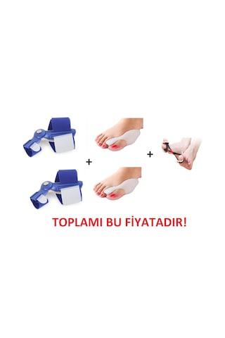 Halluks Valgus Gece Ateli Düzeltici Ayak  Kemiği Çıkıntısı Mavi